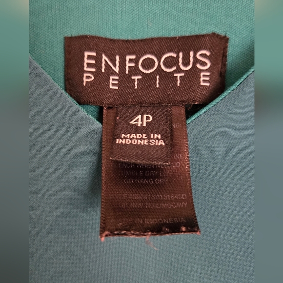 Enfocus Studio Teal and Cream Mini Dress - Picture 2 of 5